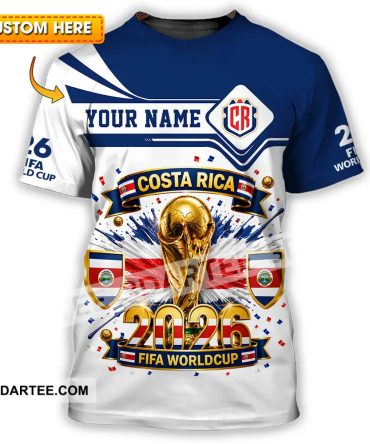 Unisex Shirt Hoodie - Custom Costa Rica World Cup 2026 Shirt Hoodie