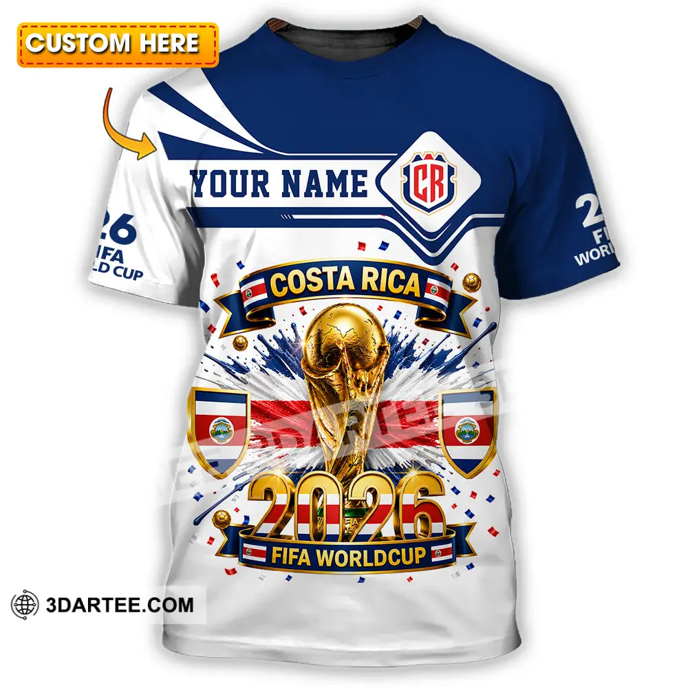 Unisex Shirt Hoodie - Custom Costa Rica World Cup 2026 Shirt Hoodie