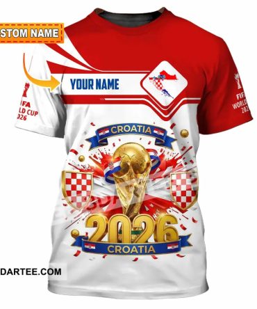 Unisex Shirt Hoodie - Custom Croatia World Cup 2026 Shirt Hoodie