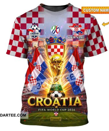 Unisex Shirt - Custom Croatia World Cup 2026 Shirt