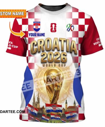 Unisex Shirt - Custom Croatia World Cup 2026 Shirt
