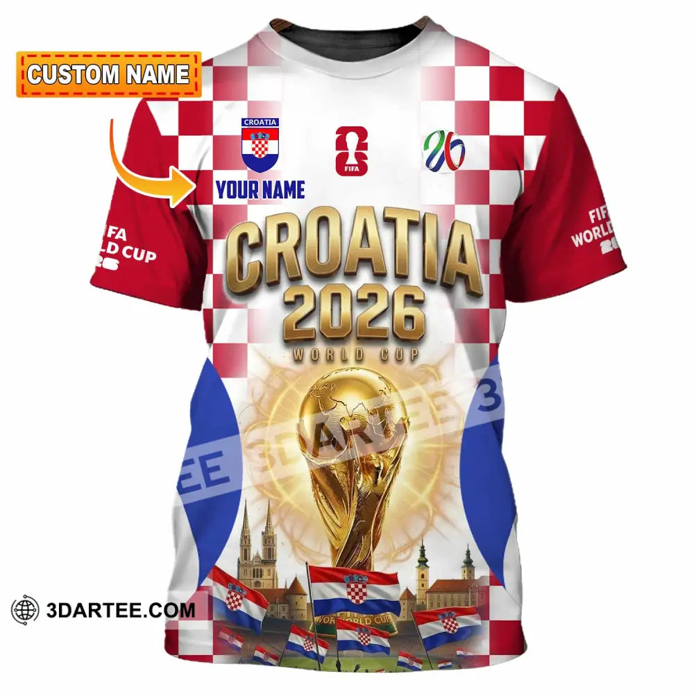 Unisex Shirt - Custom Croatia World Cup 2026 Shirt