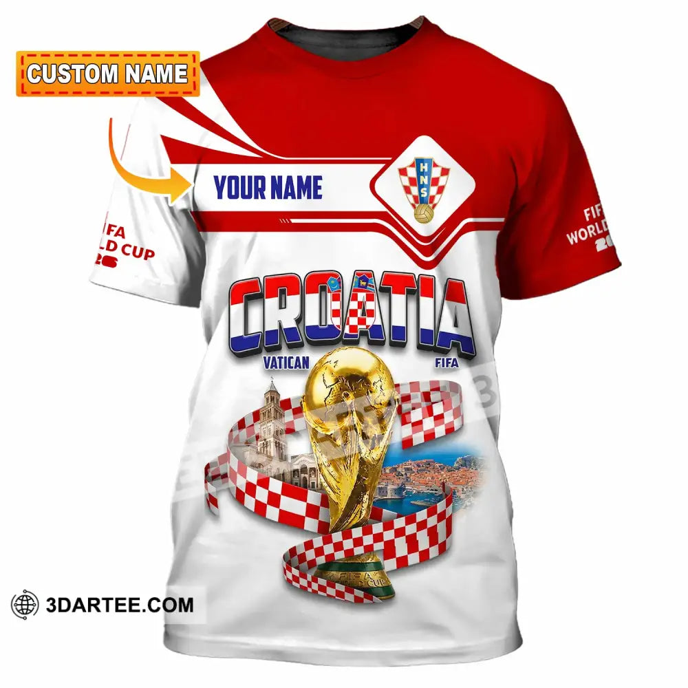Unisex Shirt - Custom Croatia World Cup 2026 Shirt