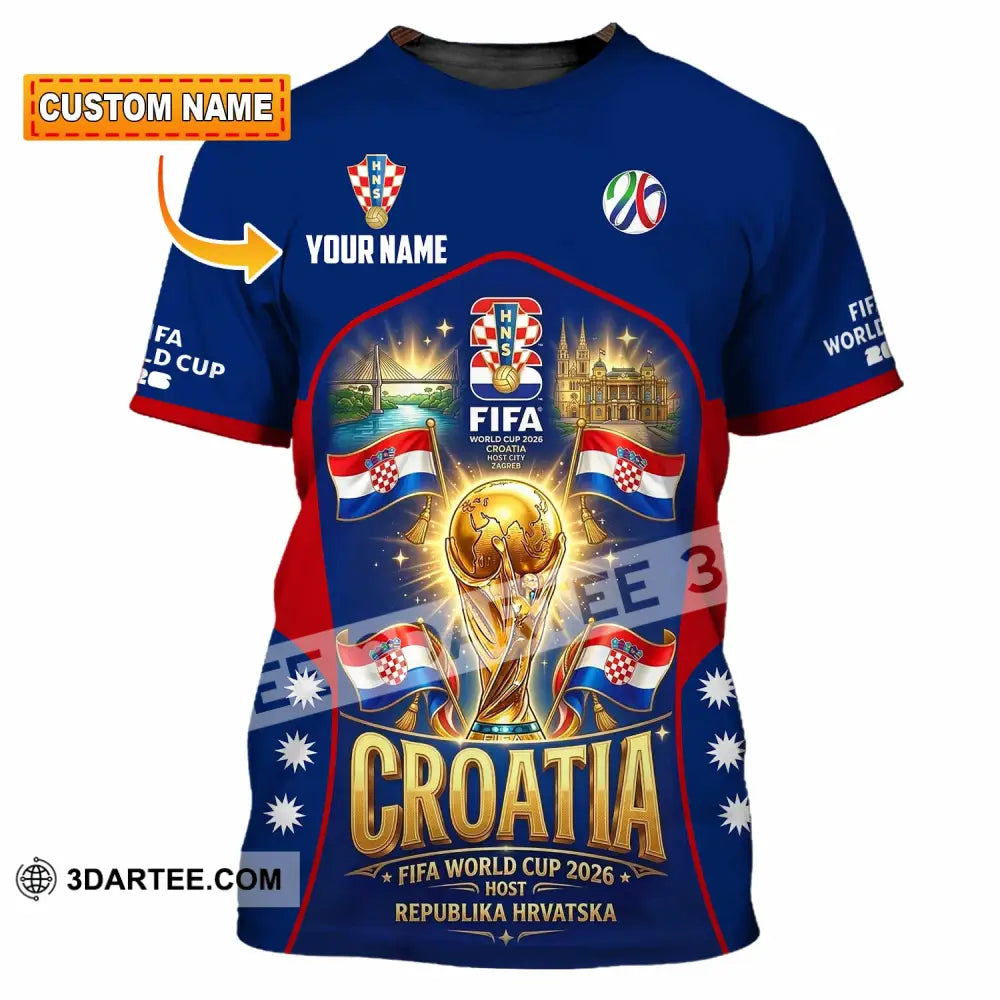 Unisex Shirt - Custom Croatia World Cup 2026 Shirt