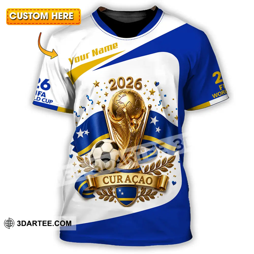 Unisex Shirt Hoodie - Custom Curacao World Cup 2026 Shirt Hoodie