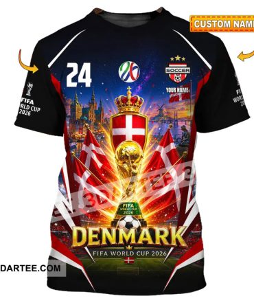 Unisex Shirt - Custom Denmark World Cup 2026 Shirt