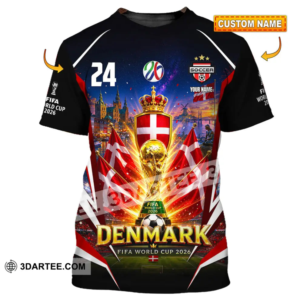 Unisex Shirt - Custom Denmark World Cup 2026 Shirt