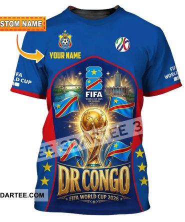 Unisex Shirt - Custom Dr Congo World Cup 2026 Shirt
