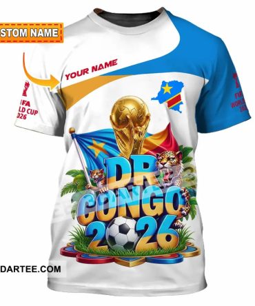 Unisex Shirt Hoodie - Custom Dr Congo World Cup 2026 Shirt Hoodie