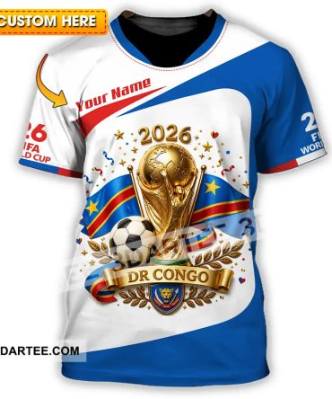 Unisex Shirt Hoodie - Custom Dr Congo World Cup 2026 Shirt Hoodie