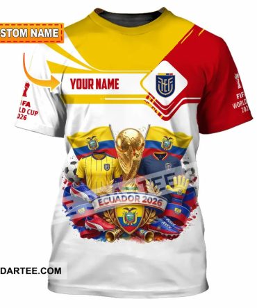 Unisex Shirt - Custom Ecuador World Cup 2026 Shirt