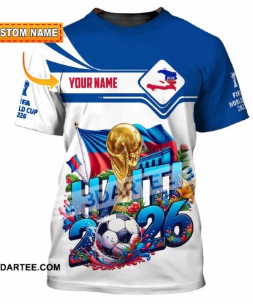 Unisex Shirt Hoodie - Custom Haiti World Cup 2026 Shirt Hoodie