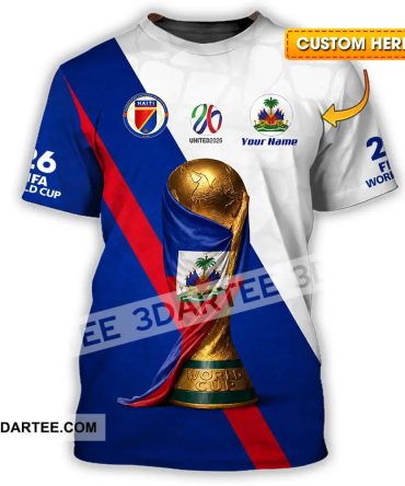 Unisex Shirt Hoodie - Custom Haiti World Cup 2026 Shirt Hoodie