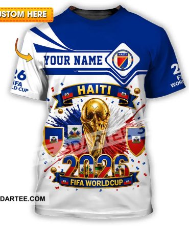 Unisex Shirt Hoodie - Custom Haiti World Cup 2026 Shirt Hoodie