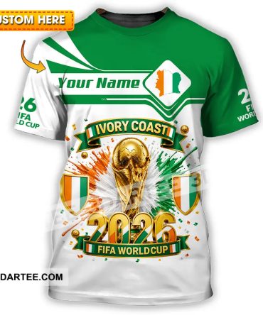 Unisex Shirt Hoodie - Custom Ivory Coast World Cup 2026 Shirt Hoodie