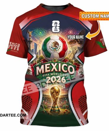 Unisex Shirt Hoodie - Custom Mexico World Cup 2026 Shirt Hoodie