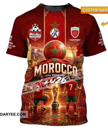 Unisex Shirt - Custom Morocco World Cup 2026 Shirt