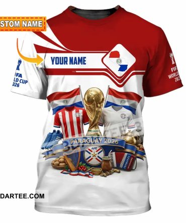 Unisex Shirt Hoodie - Custom Paraguay World Cup 2026 Shirt Hoodie