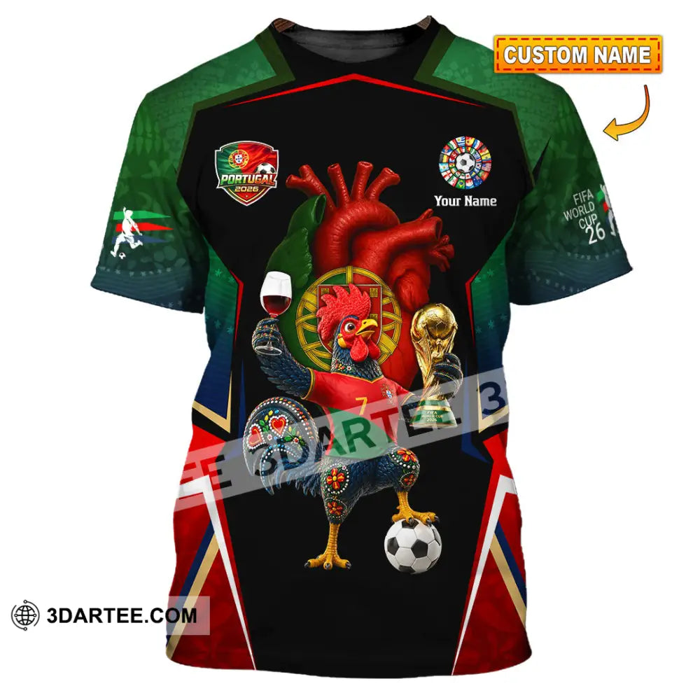 Unisex Shirt Hoodie - Custom Portugal World Cup 2026 Shirt Hoodie
