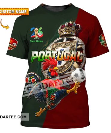 Unisex Shirt Hoodie - Custom Portugal World Cup 2026 Shirt Hoodie