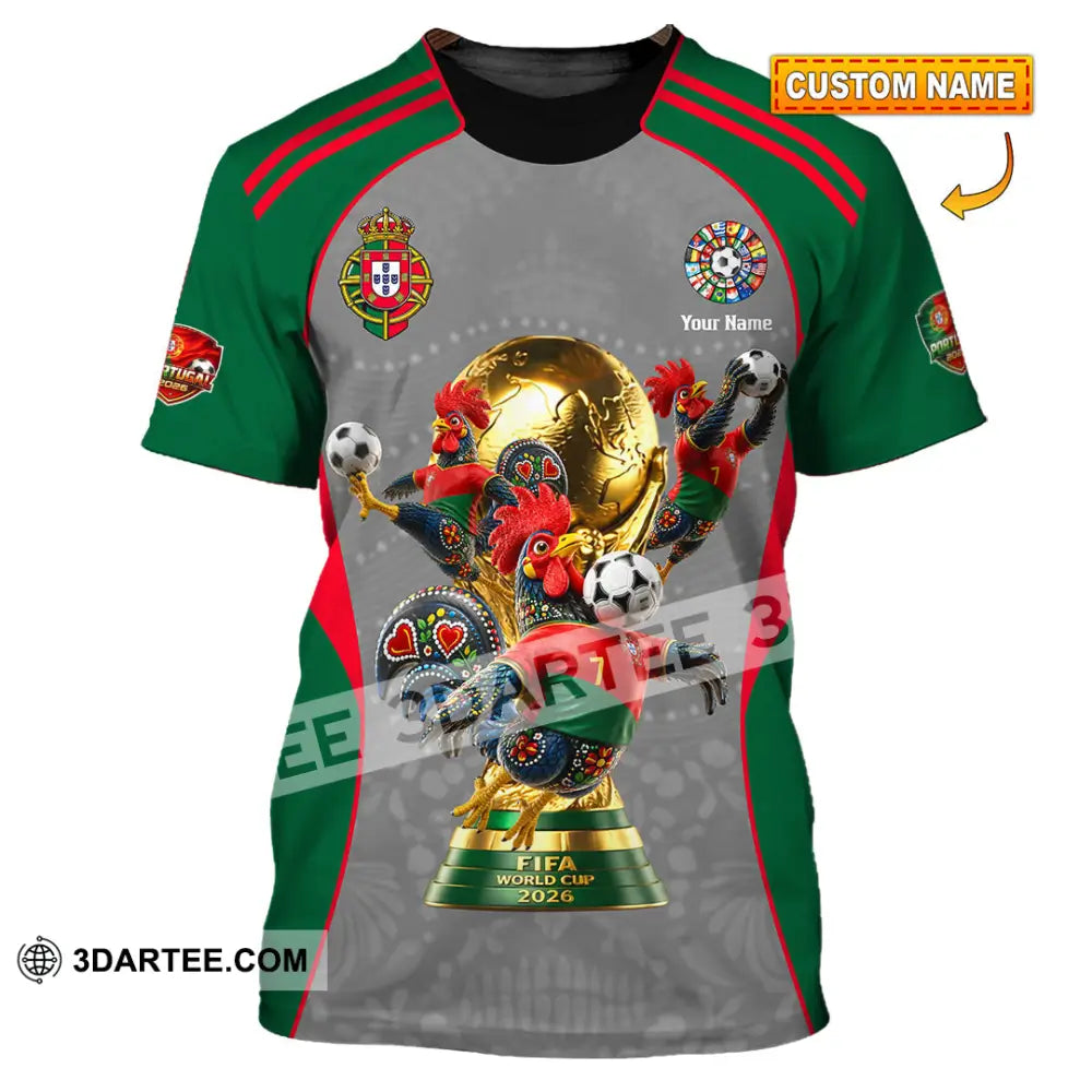 Unisex Shirt Hoodie - Custom Portugal World Cup 2026 Shirt Hoodie