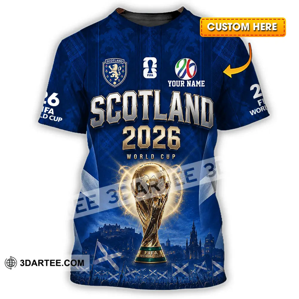 Unisex Shirt - Custom Scotland World Cup 2026 Shirt