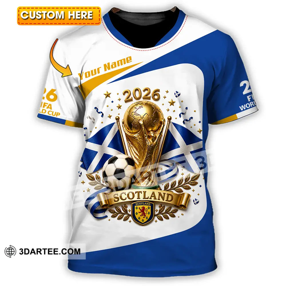 Unisex Shirt Hoodie - Custom Scotland World Cup 2026 Shirt Hoodie