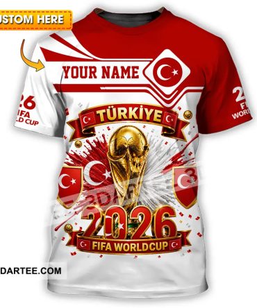Unisex Shirt Hoodie - Custom Turkey World Cup 2026 Shirt Hoodie