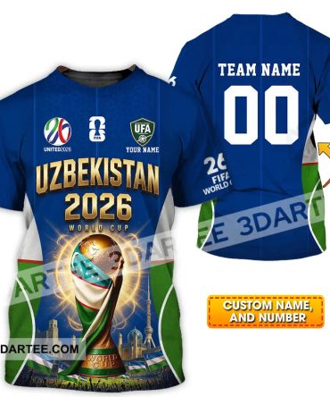 Unisex Shirt - Custom Uzbekistan World Cup 2026 Shirt