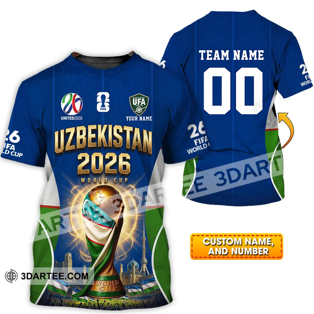Unisex Shirt - Custom Uzbekistan World Cup 2026 Shirt