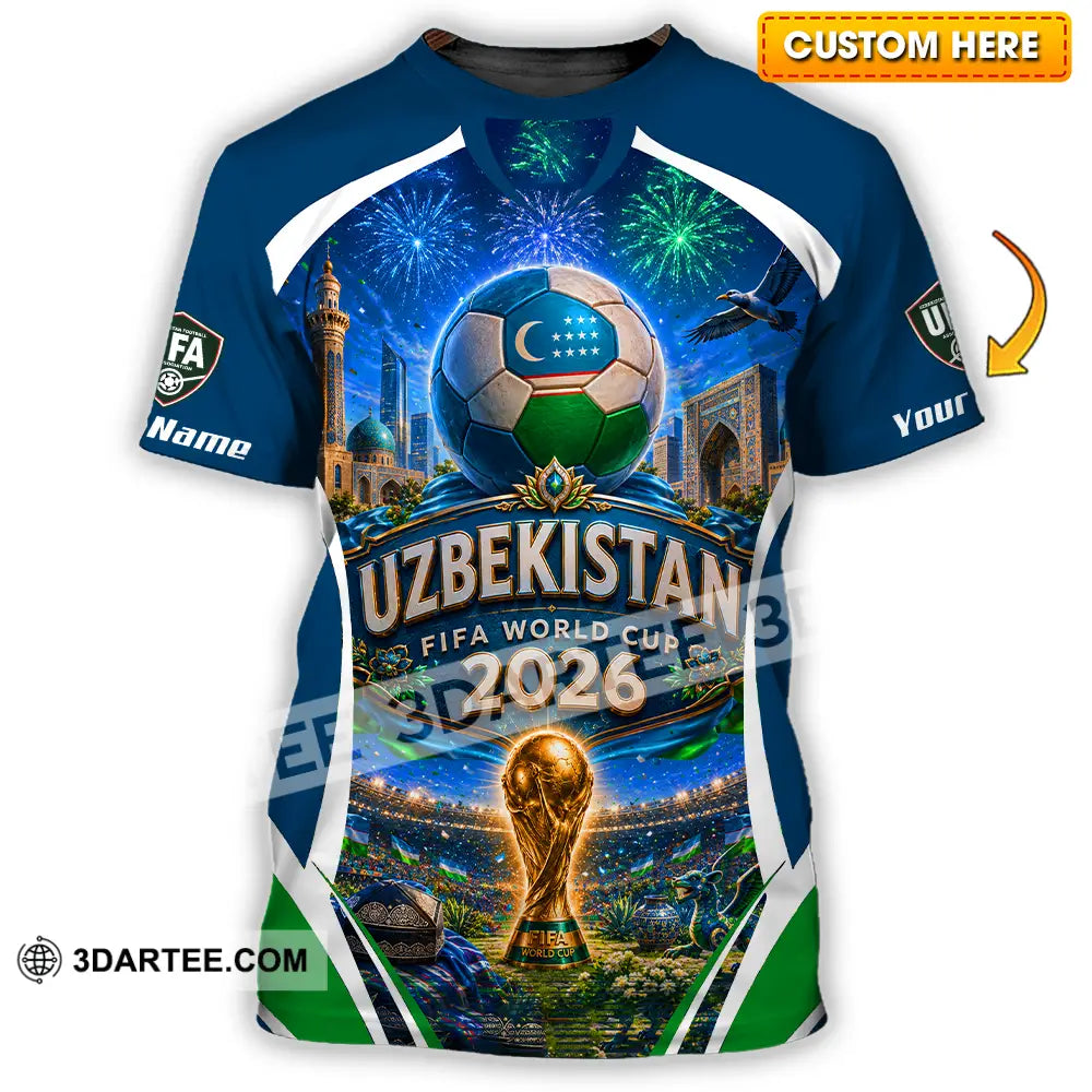 Unisex Shirt - Custom Uzbekistan World Cup 2026 Shirt