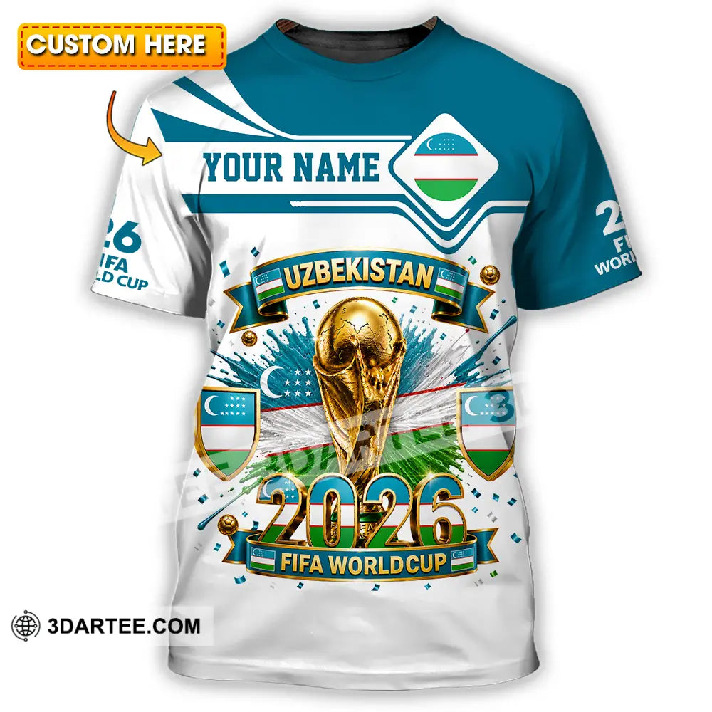 Unisex Shirt Hoodie - Custom Uzbekistan World Cup 2026 Shirt Hoodie