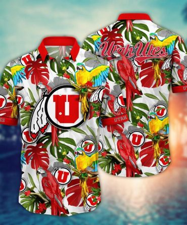 Utah Utes Ncaa Hawaiian Shirt Brightnesstime Aloha Shirt