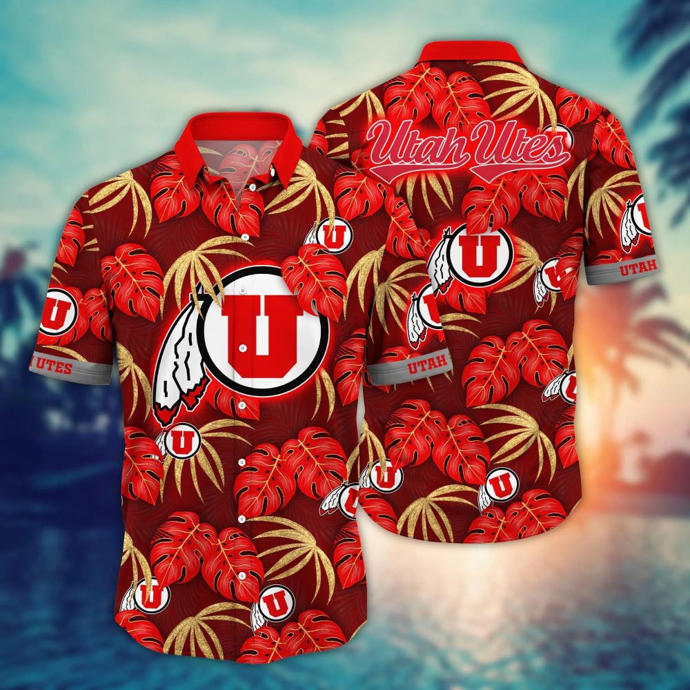 Utah Utes Ncaa Hawaiian Shirt Holiday Aloha Shirt