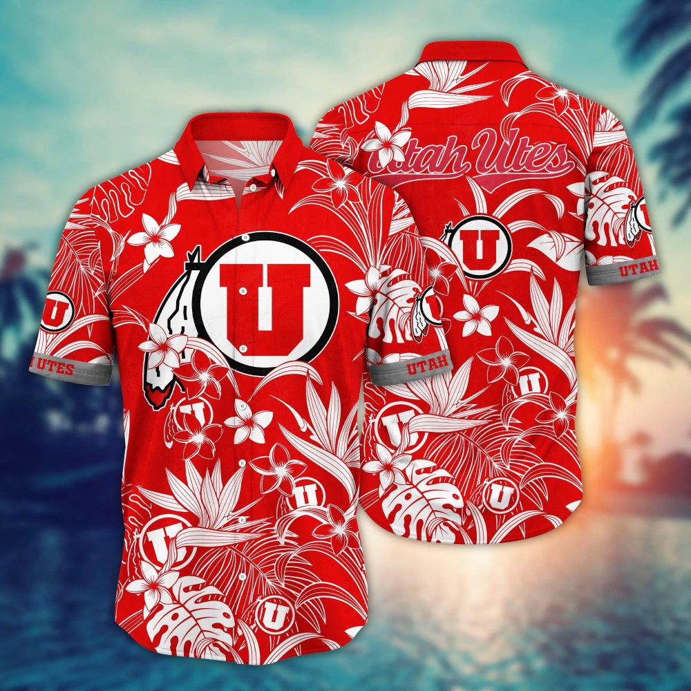 Utah Utes Ncaa Hawaiian Shirt Pool Partiestime Aloha Shirt