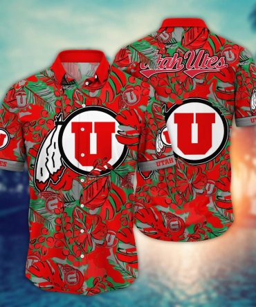 Utah Utes Ncaa Hawaiian Shirt Summertime Aloha Shirt