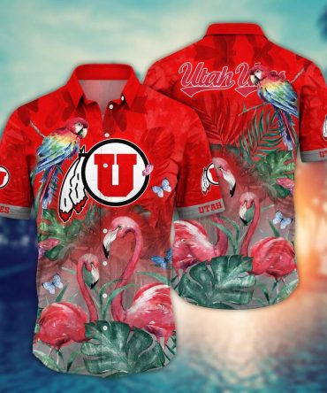Utah Utes Ncaa Hawaiian Shirt Travel Aloha Shirt