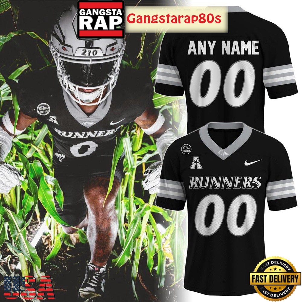 Utsa Roadrunners Back In Black Dard Mode 2025 Custom Football Jersey