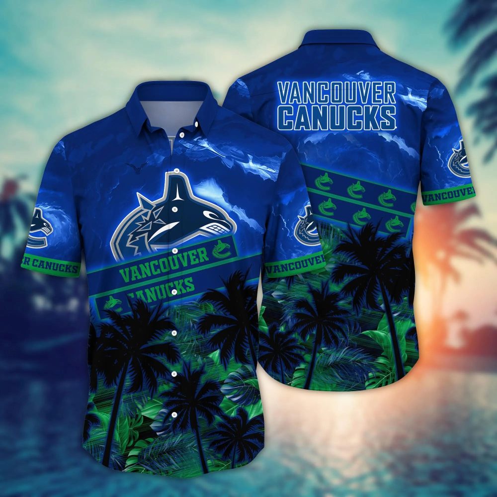 Vancouver Canucks Nhl Hawaiian Shirt Barbecuestime Aloha Shirt