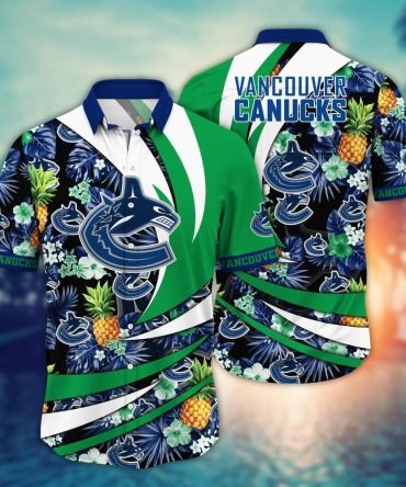 Vancouver Canucks Nhl Hawaiian Shirt Summer Camps Aloha Shirt