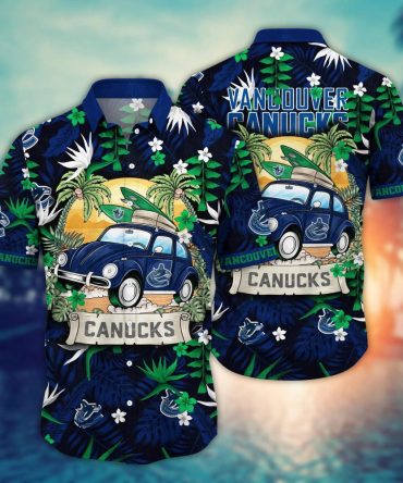 Vancouver Canucks Nhl Hawaiian Shirt Sun Raystime Aloha Shirt