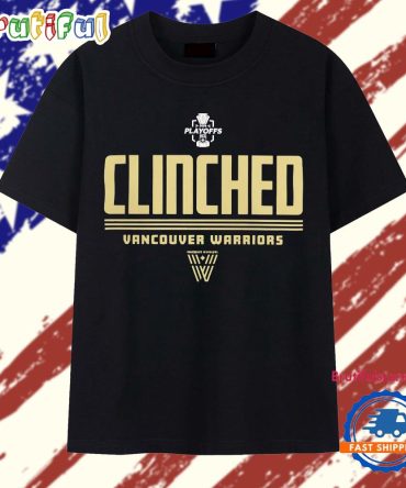 Vancouver Warriors Clenched Nll 2026 Playoffs T Shirt
