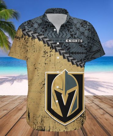 Vegas Golden Knights Hawaii Shirt Grunge Polynesian Tattoo Nhl