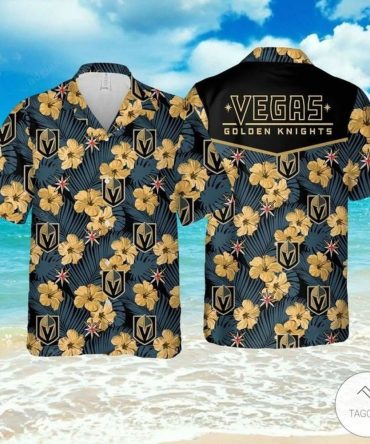 Vegas Golden Knights Hawaiian Shirt Tropical Style