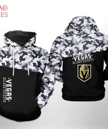 Vegas Golden Knights Nhl Camo Veteran 3D Printed Hoodie