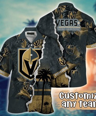 Vegas Golden Knights Nhl Hawaiian Shirt Custom Road Trips Aloha Shirt