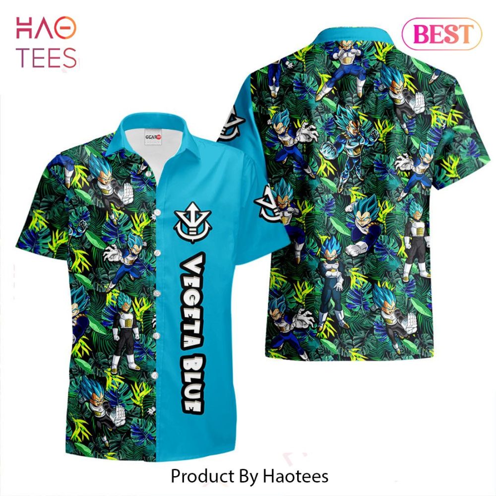 Vegeta Blue Hawaiian Shirts Custom Anime Merch Clothes For Men Women