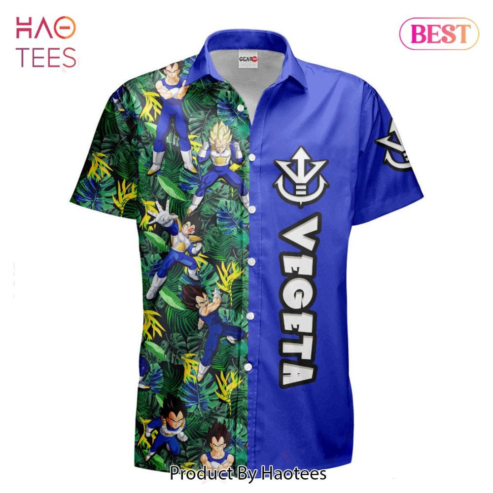 Vegeta Hawaiian Shirts Custom Anime Merch Clothes For Men Women - Image 2