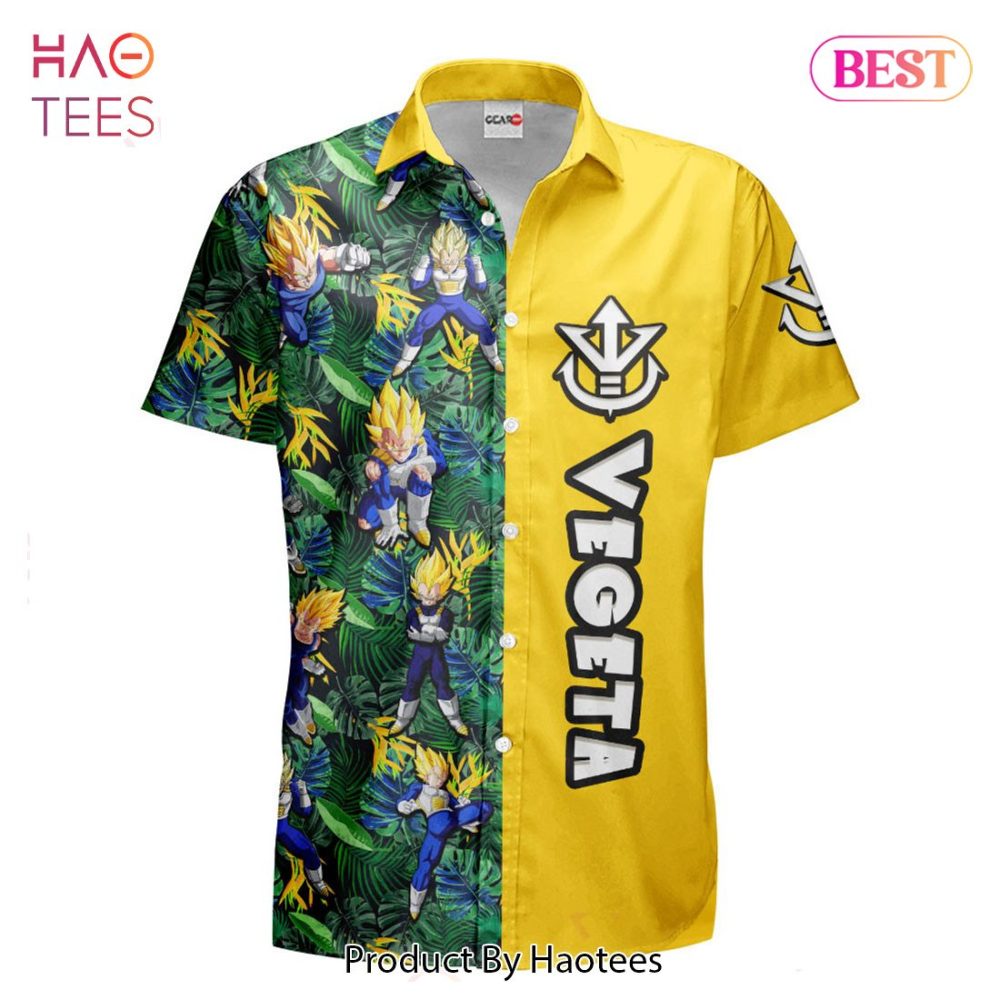 Vegeta Super Saiyan Hawaiian Shirts Custom Anime Merch Clothes For Men Women - Image 2