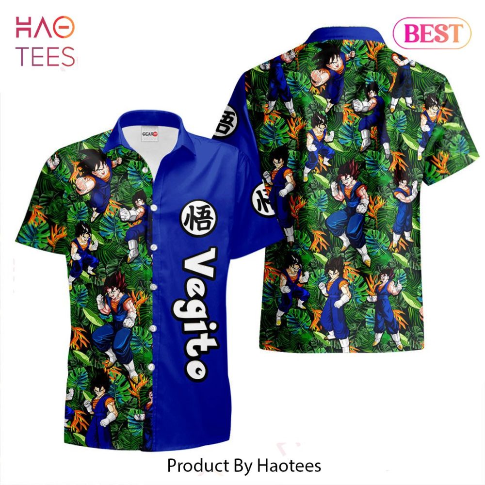 Vegito Hawaiian Shirts Custom Anime Merch Clothes For Men Women